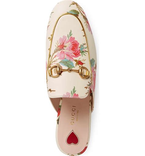 gucci princetown flower|Gucci princetown mule women.